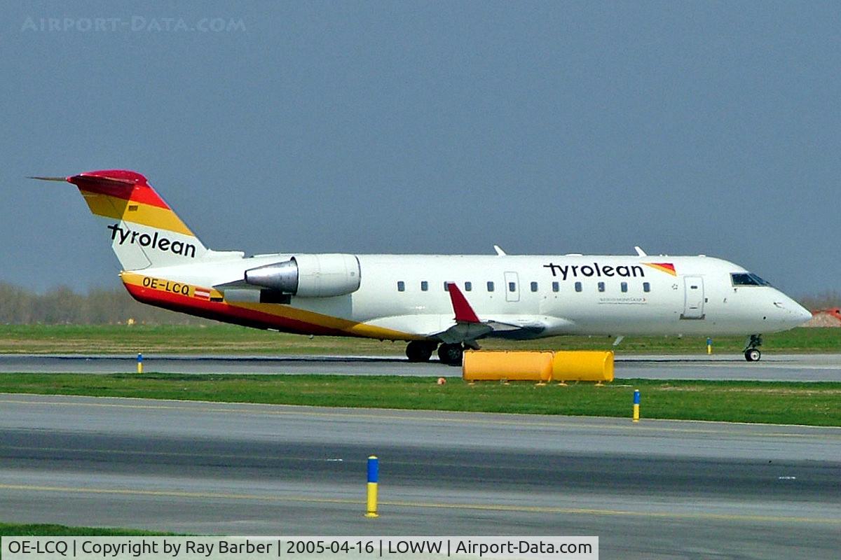 OE-LCQ, 2002 Canadair CRJ-200LR (CL-600-2B19) C/N 7605, Canadair CRJ-200LR [7605] (Tyrolean) Vienna-Schwechat~OE 16/04/2005