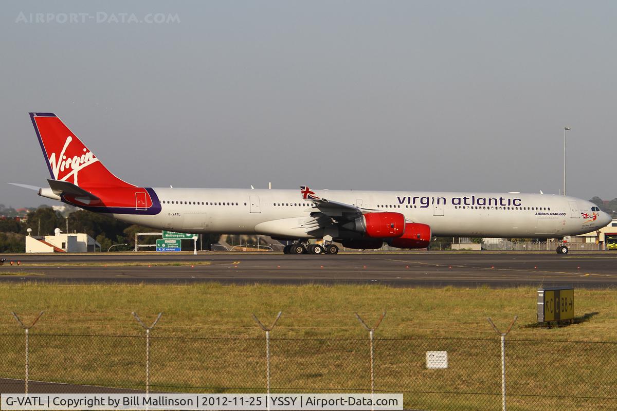 G-VATL, 2001 Airbus A340-642 C/N 376, landed on 34L from HKG as VS200
