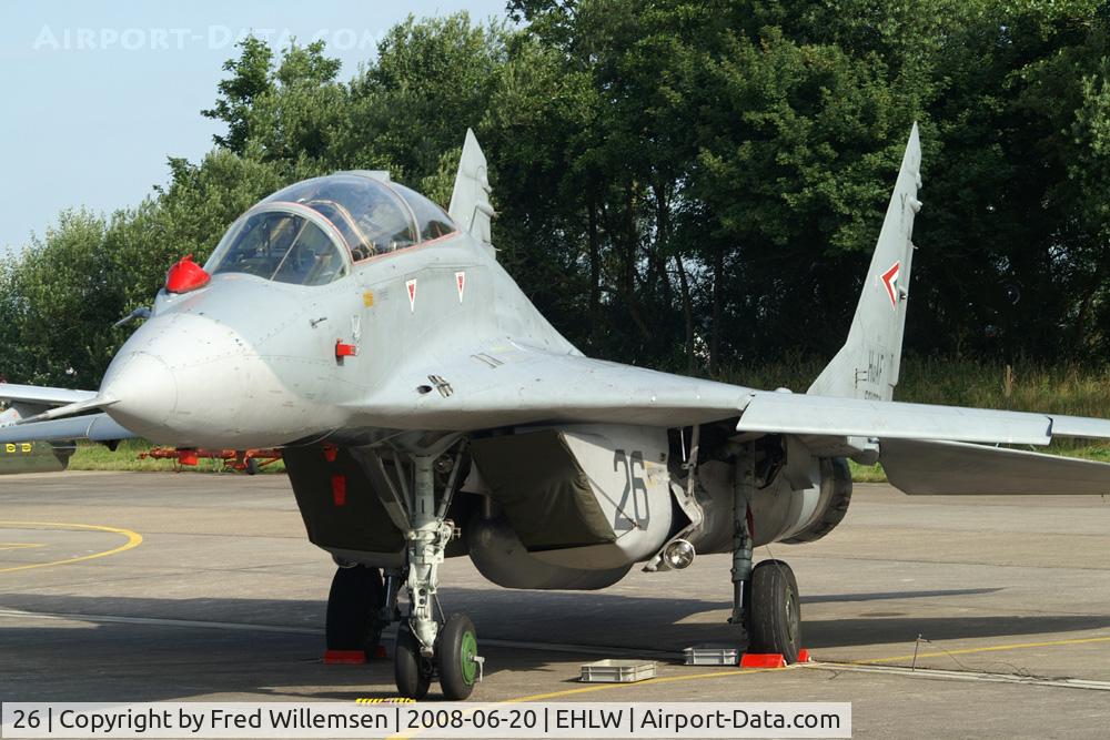 26, Mikoyan-Gurevich MiG-29UB C/N N50903027257, Hungary AF
