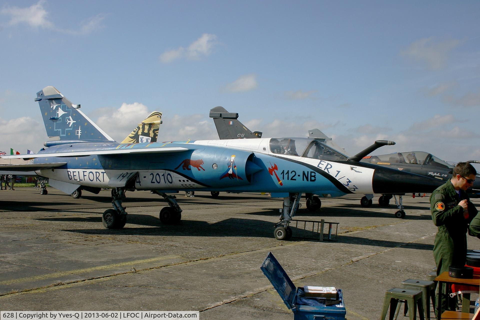 628, Dassault Mirage F.1CR C/N 628, Dassault Mirage F1CR, Static Display, Châteaudun Air Base 279 (LFOC) Open day 2013