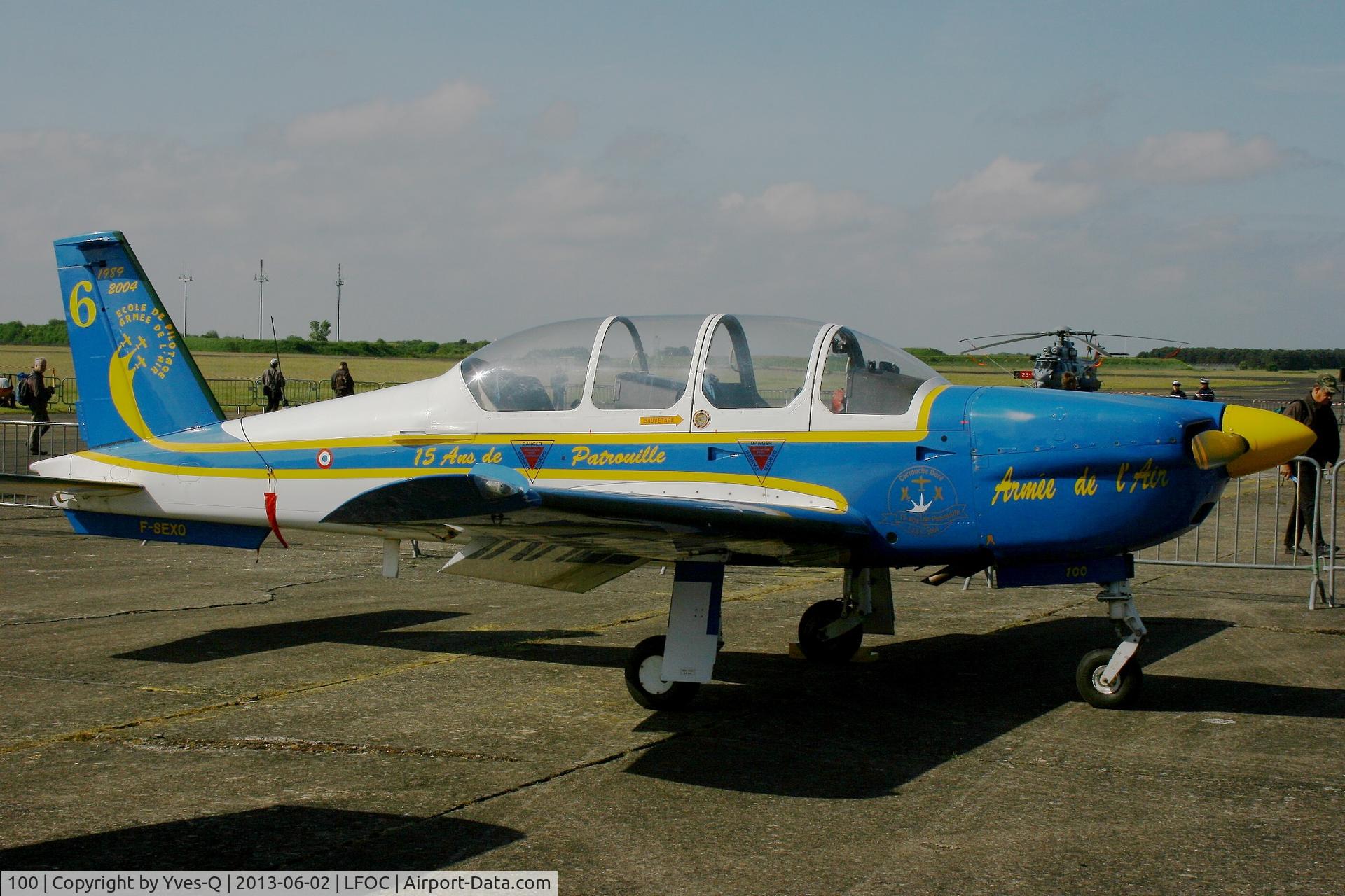 100, Socata TB-30 Epsilon C/N 100, Socata TB-30 Epsilon (F-SEXQ), Static display, Châteaudun Air Base 279(LFOC) open day 2013