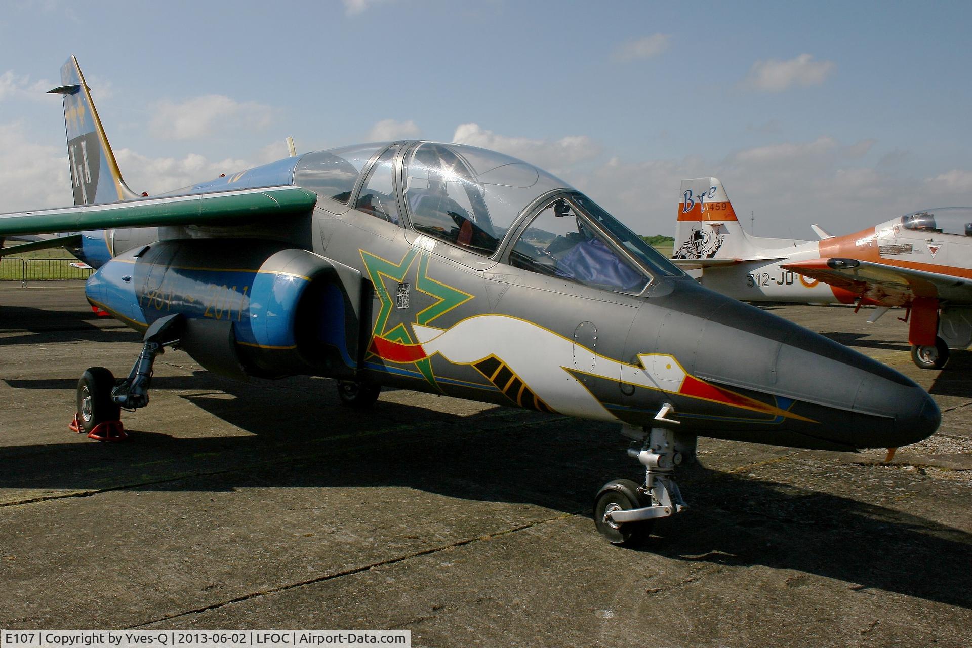 E107, Dassault-Dornier Alpha Jet E C/N E107, Dassault-Dornier Alpha Jet E (F-TEUD), Static display, Châteaudun Air Base 279(LFOC) open day 2013