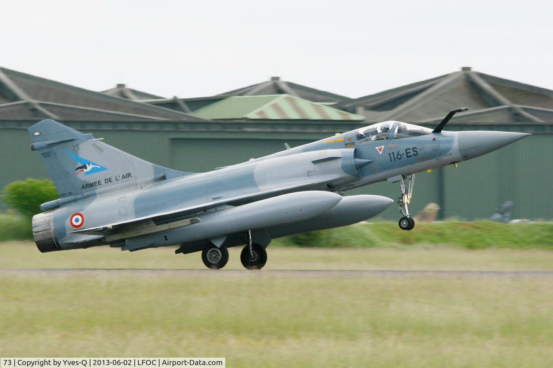 73, Dassault Mirage 2000-5F C/N 311, Dassault Mirage 2000-5F (116-ES), Landing Rwy 28, Châteaudun Air Base 279 (LFOC) Open day 2013