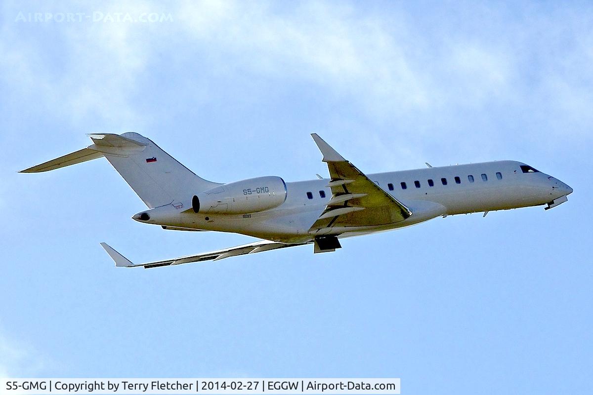 S5-GMG, 2010 Bombardier BD-700-1A10 Global Express C/N 9409, 2010 Bombardier BD-700-1A10 Global Express, c/n: 9409 at Luton