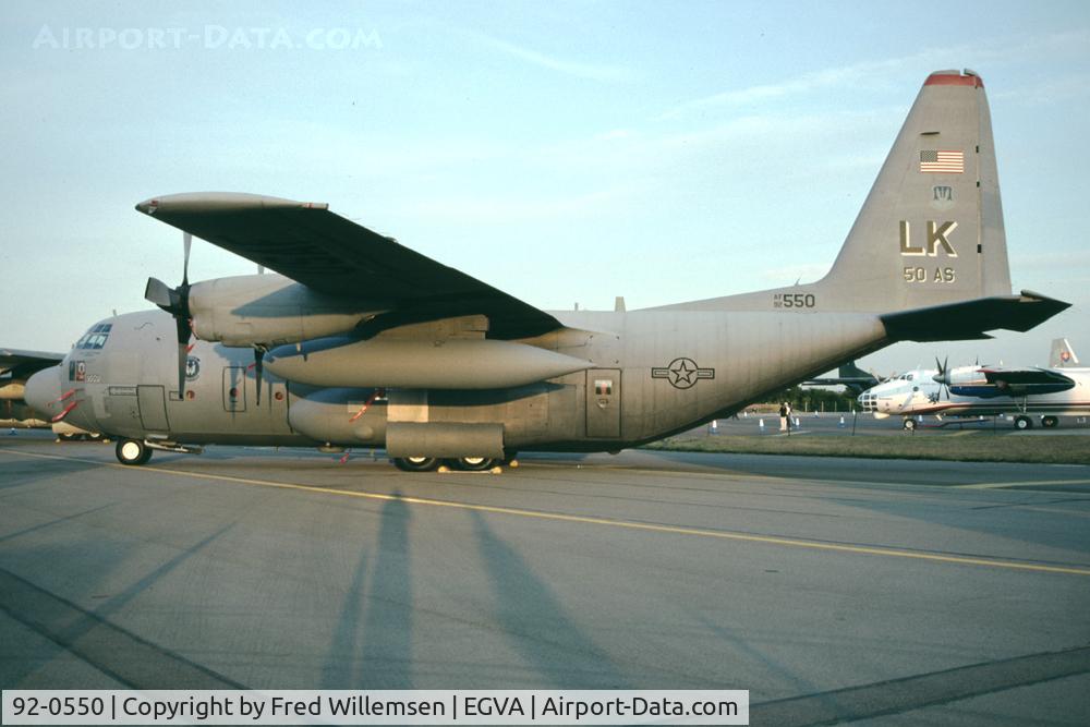 92-0550, 1992 Lockheed C-130H Hercules C/N 382-5321, 50AS LK