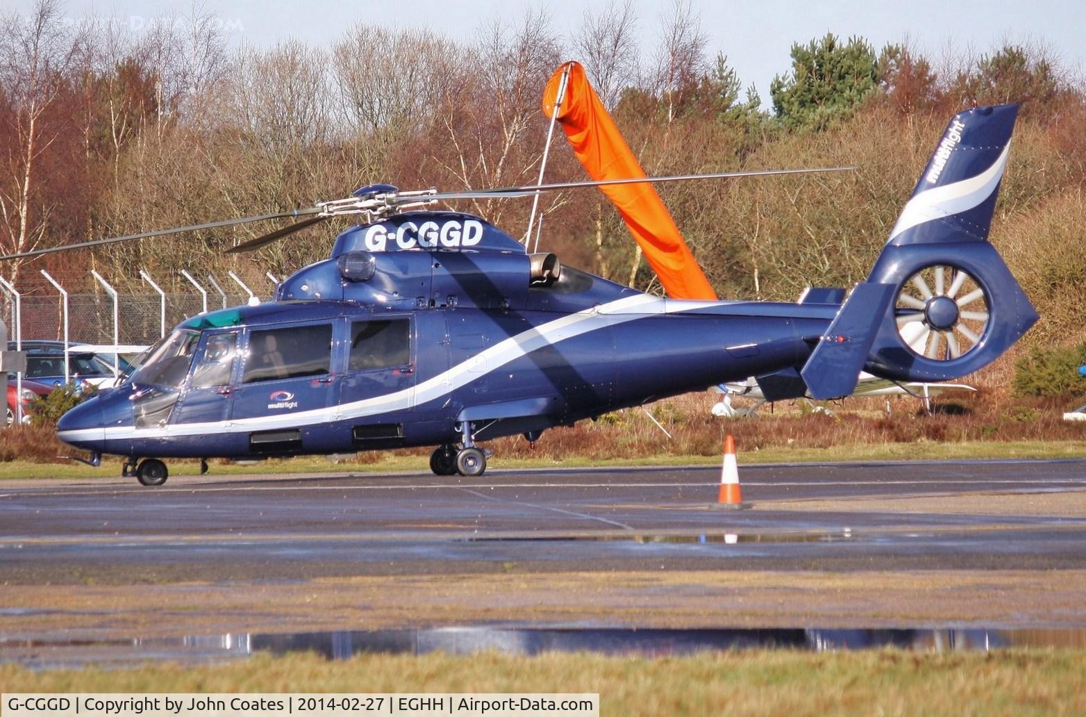 G-CGGD, 1991 Aerospatiale AS-365N-2 Dauphin C/N 6435, Arriving at BHL