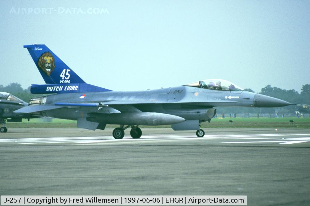J-257, Fokker F-16A Fighting Falcon C/N 6D-46, 315 sq a/c on its 45th anniversary