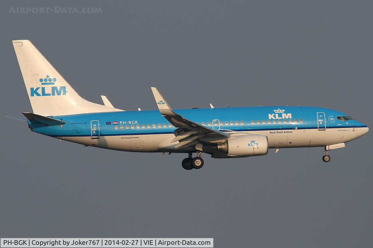 PH-BGK, 2010 Boeing 737-7K2 C/N 38054, KLM - Royal Dutch Airlines