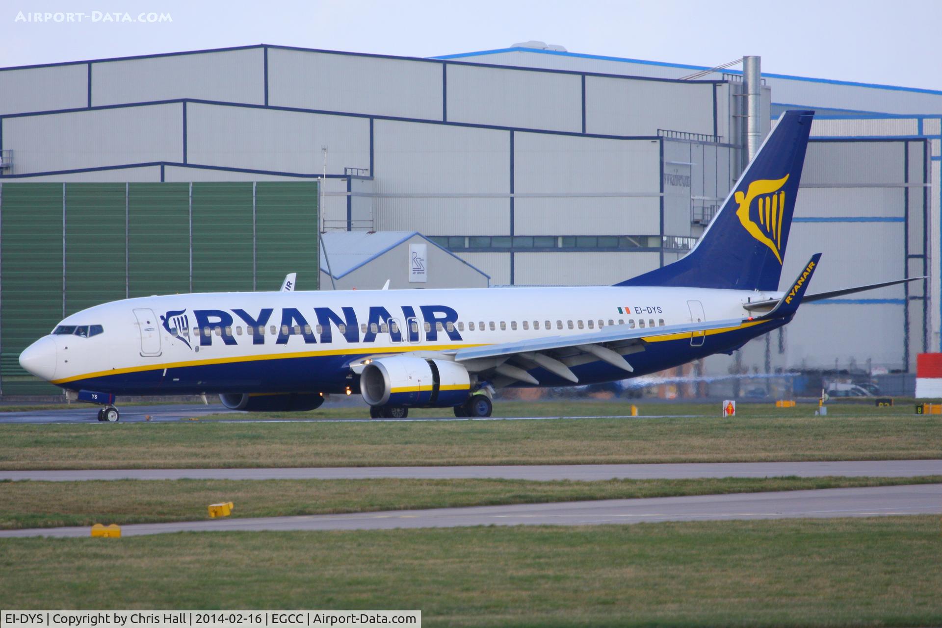 EI-DYS, 2008 Boeing 737-8AS C/N 37514, Ryanair