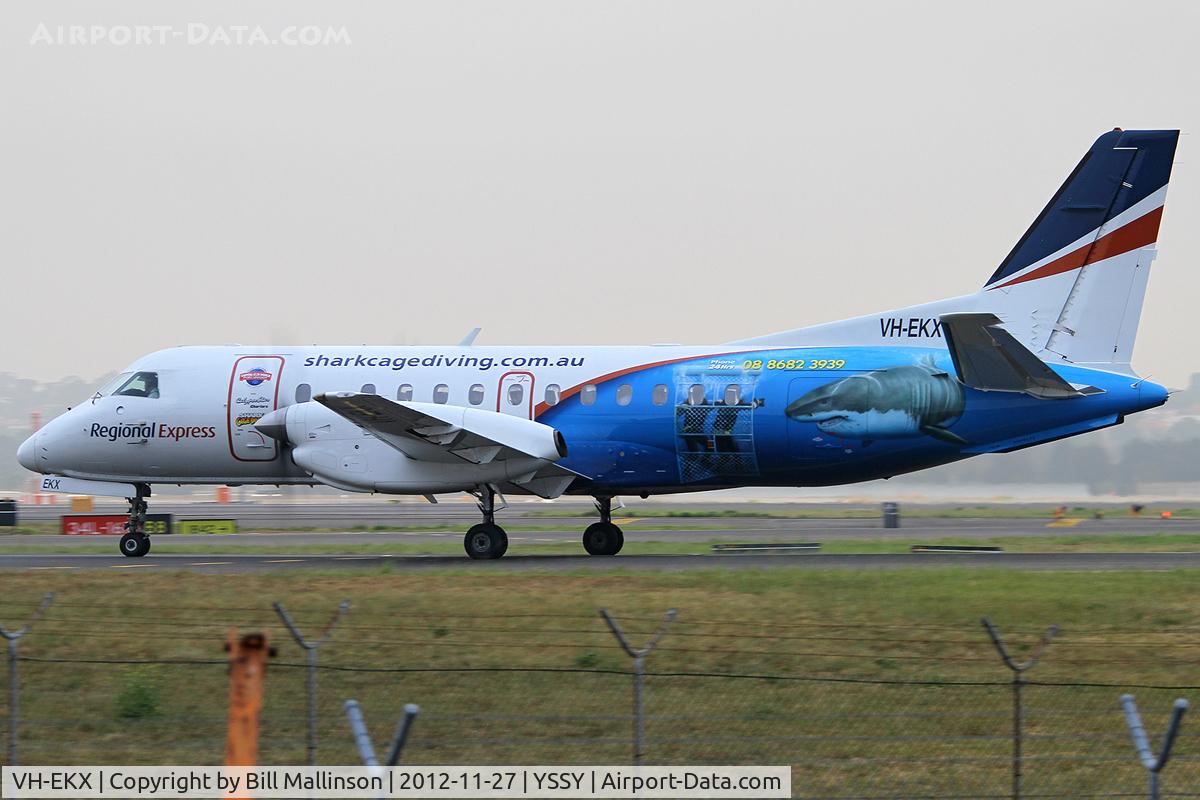VH-EKX, 1991 Saab 340B C/N 340B-257, Shark !
