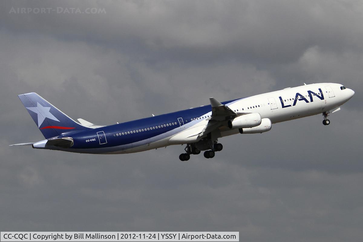 CC-CQC, 2000 Airbus A340-313X C/N 363, away to AKL and SCL