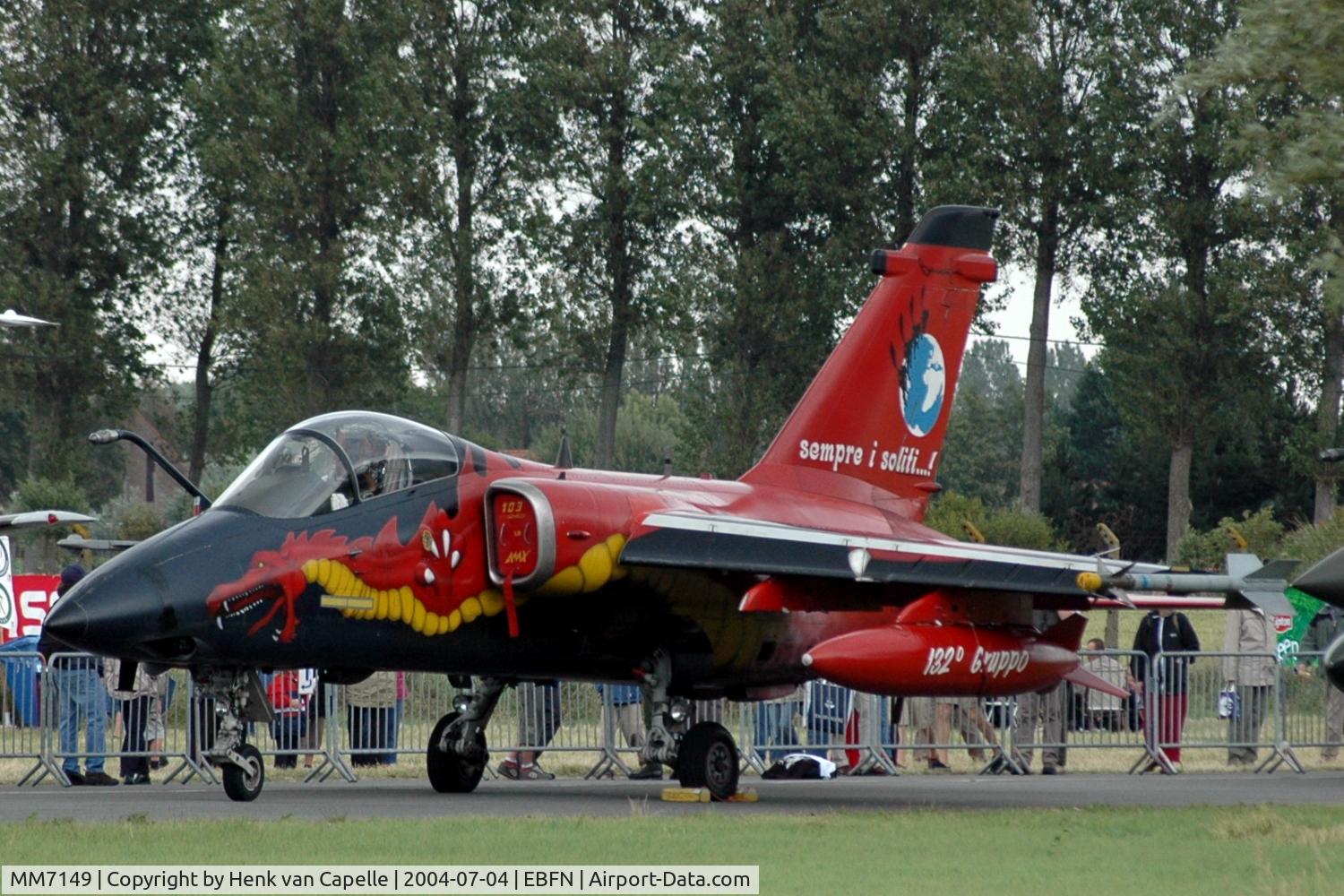 MM7149, 1991 AMX International AMX C/N IX061, A very beautiful paintscheme on this Italian Air Force AMX at Koksijde Air Base, Belgium.