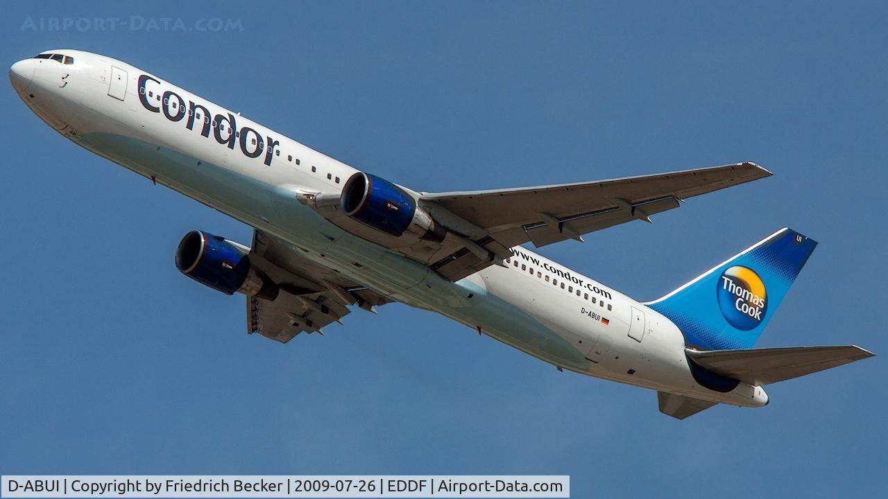 D-ABUI, 1994 Boeing 767-330/ER C/N 26988, departure from Frankfurt