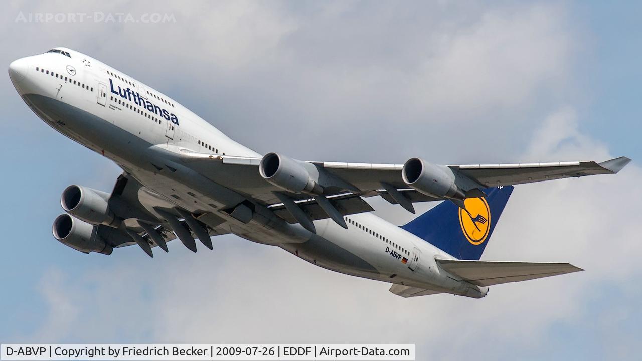 D-ABVP, 1997 Boeing 747-430 C/N 28284, departure from Frankfurt