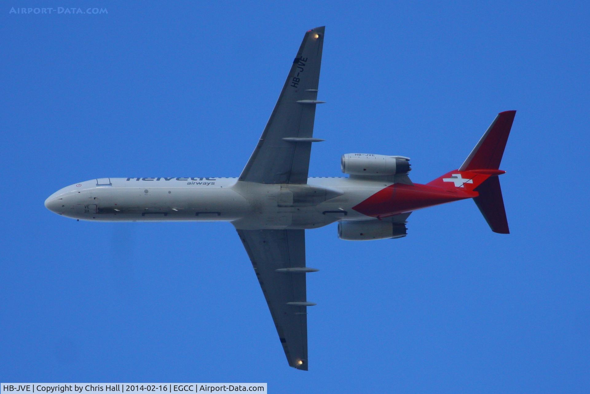 HB-JVE, 1993 Fokker 100 (F-28-0100) C/N 11459, Helvetic