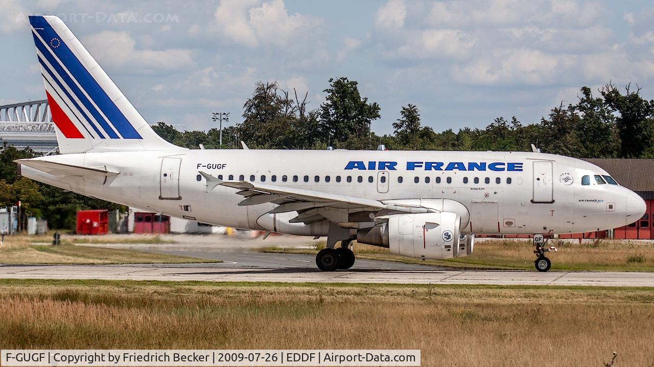F-GUGF, 2004 Airbus A318-111 C/N 2109, departure from Frankfurt