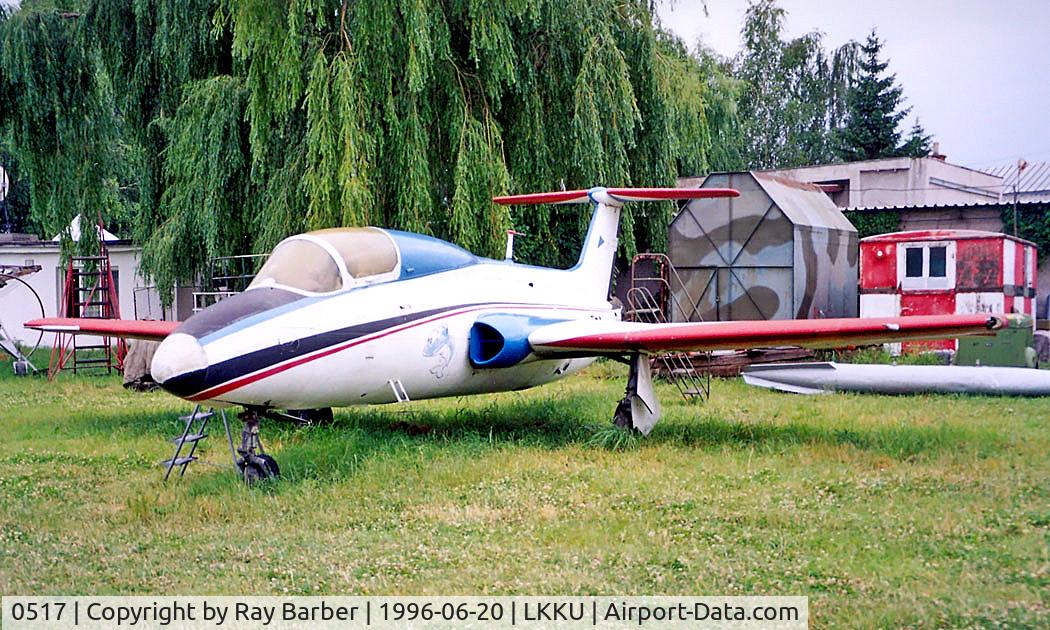 0517, 2000 Aero L-29A Delfin C/N 390517, Aero Vodochody L-29A Delfin [390517] (Czechoslovak Air Force) Kunovice~OK 20/06/1996. Seen stored here prior to Civil registration being applied for preservation.