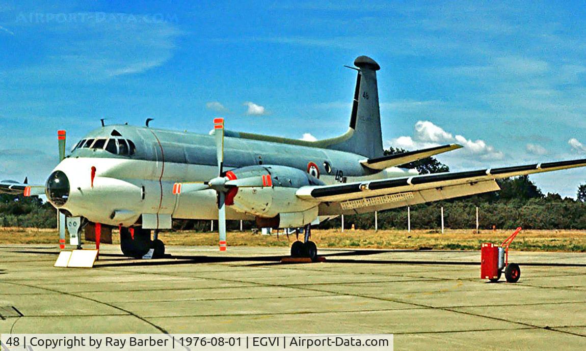 48, Breguet 1150 Atlantic C/N 48, Breguet BR-1150 Atlantic {48] (French Navy) RAF Greenham Common~G 01/08/1976
