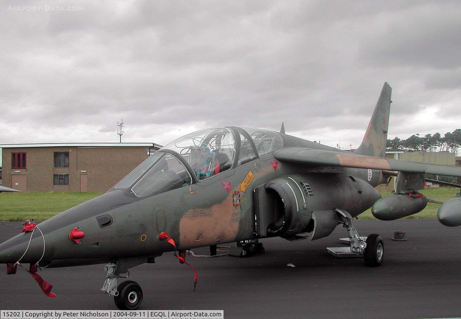 15202, Dassault-Dornier Alpha Jet A C/N 0006, Portuguese Air Force Alpha Jet A of 301 Esquadron on display at the 2004 RAF Leuchars Airshow.