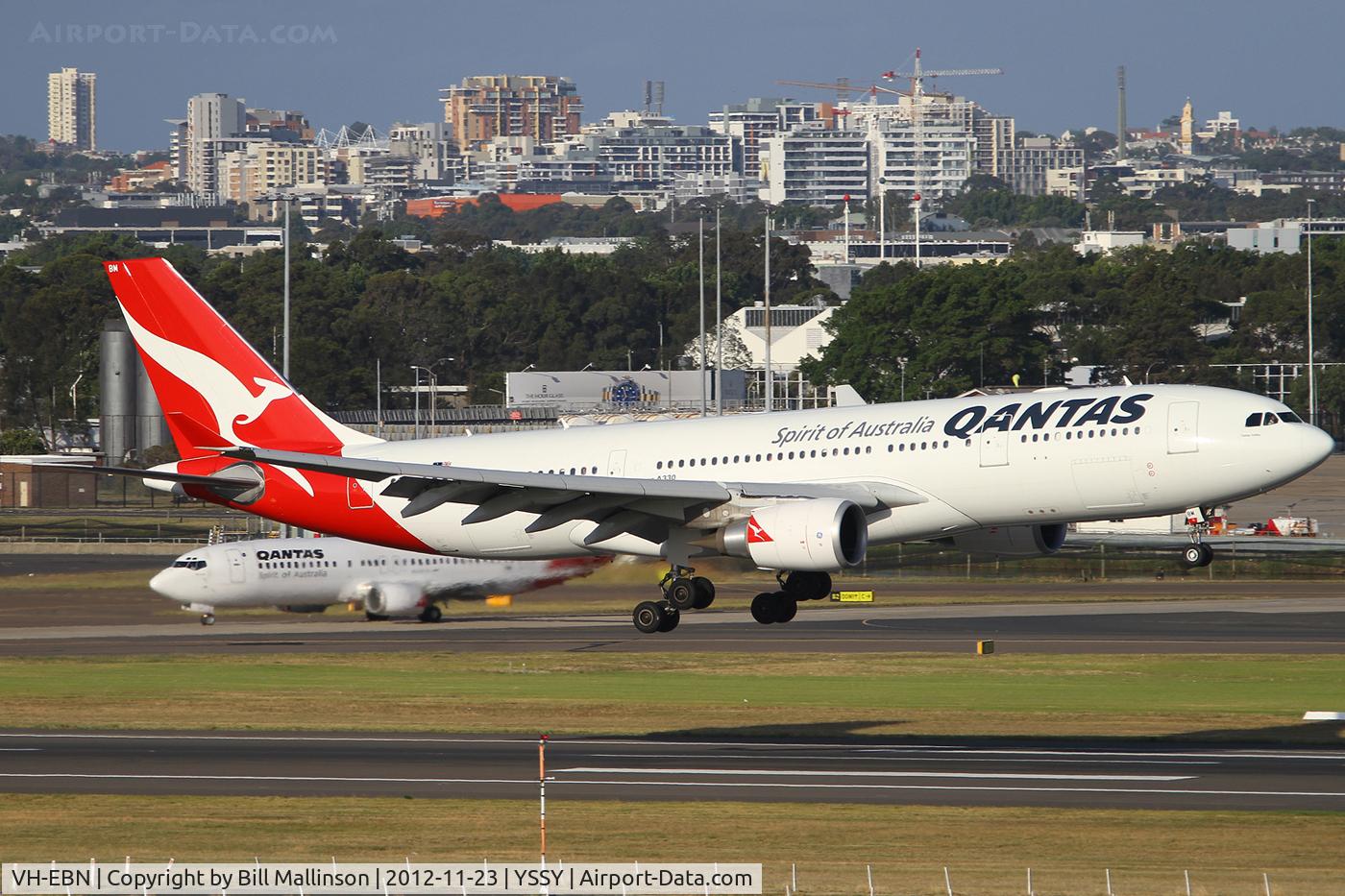 VH-EBN, 2010 Airbus A330-202 C/N 1094, onto 16R