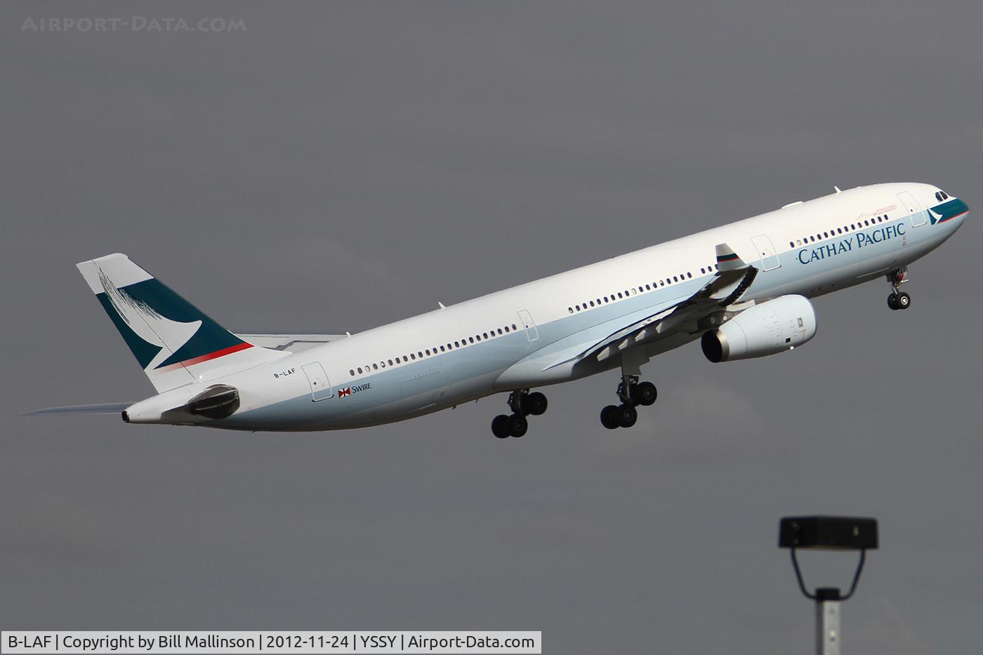 B-LAF, 2007 Airbus A330-342X C/N 855, away from 34L ...back to HKG