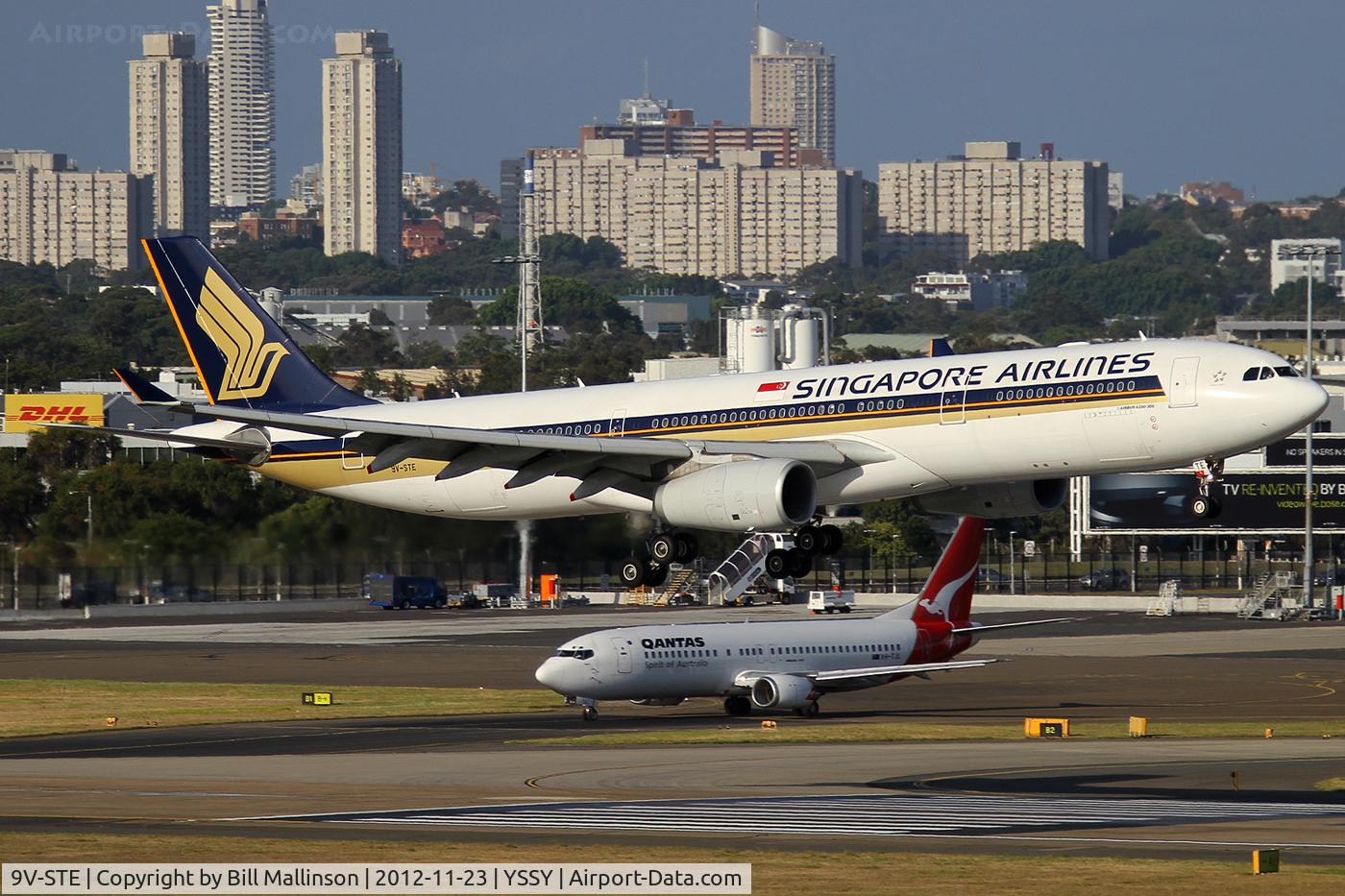 9V-STE, 2009 Airbus A330-343X C/N 1006, finals to 16R