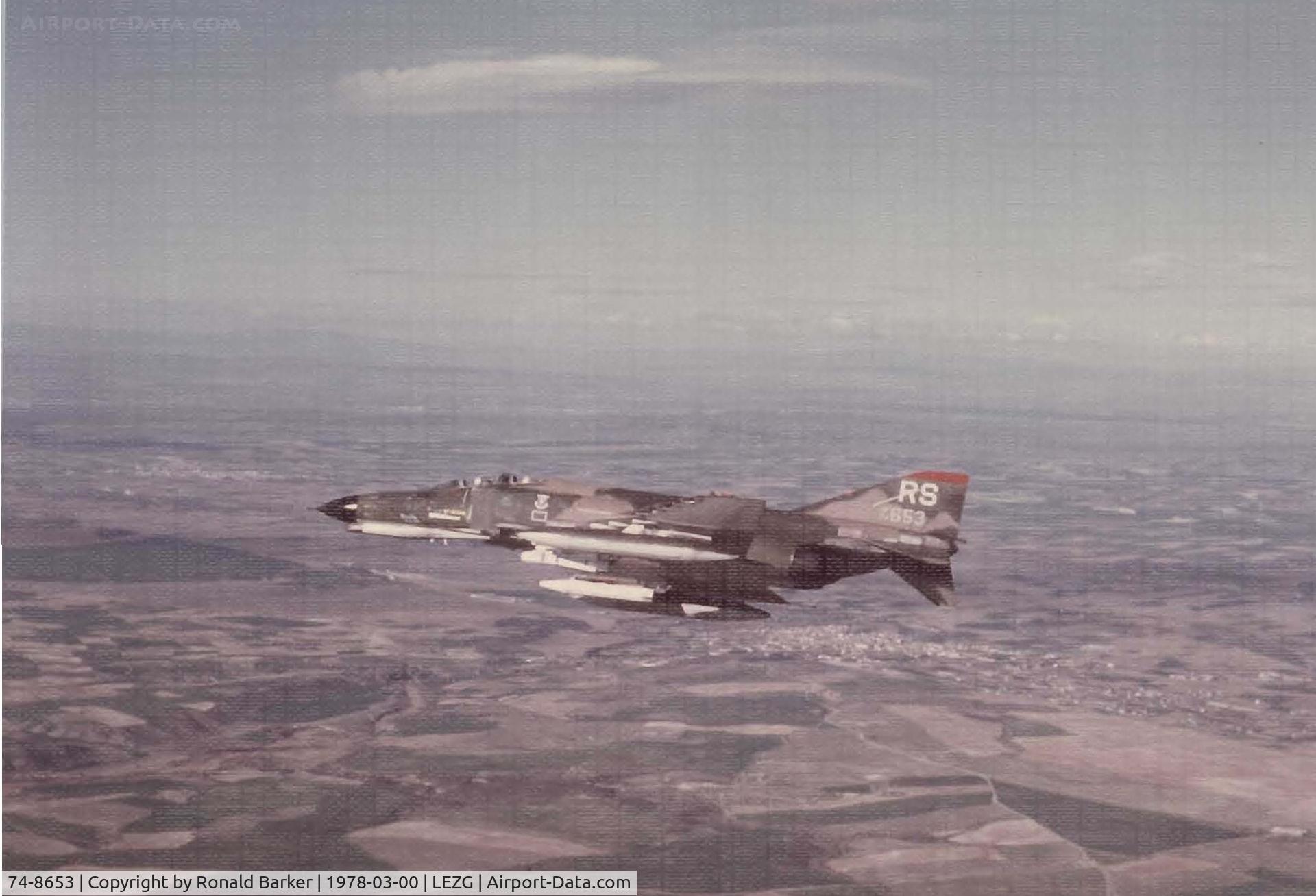 74-8653, 1974 McDonnell Douglas F-4E Phantom II C/N 4804, 86 TFW F-4E WTD to Zaragoza