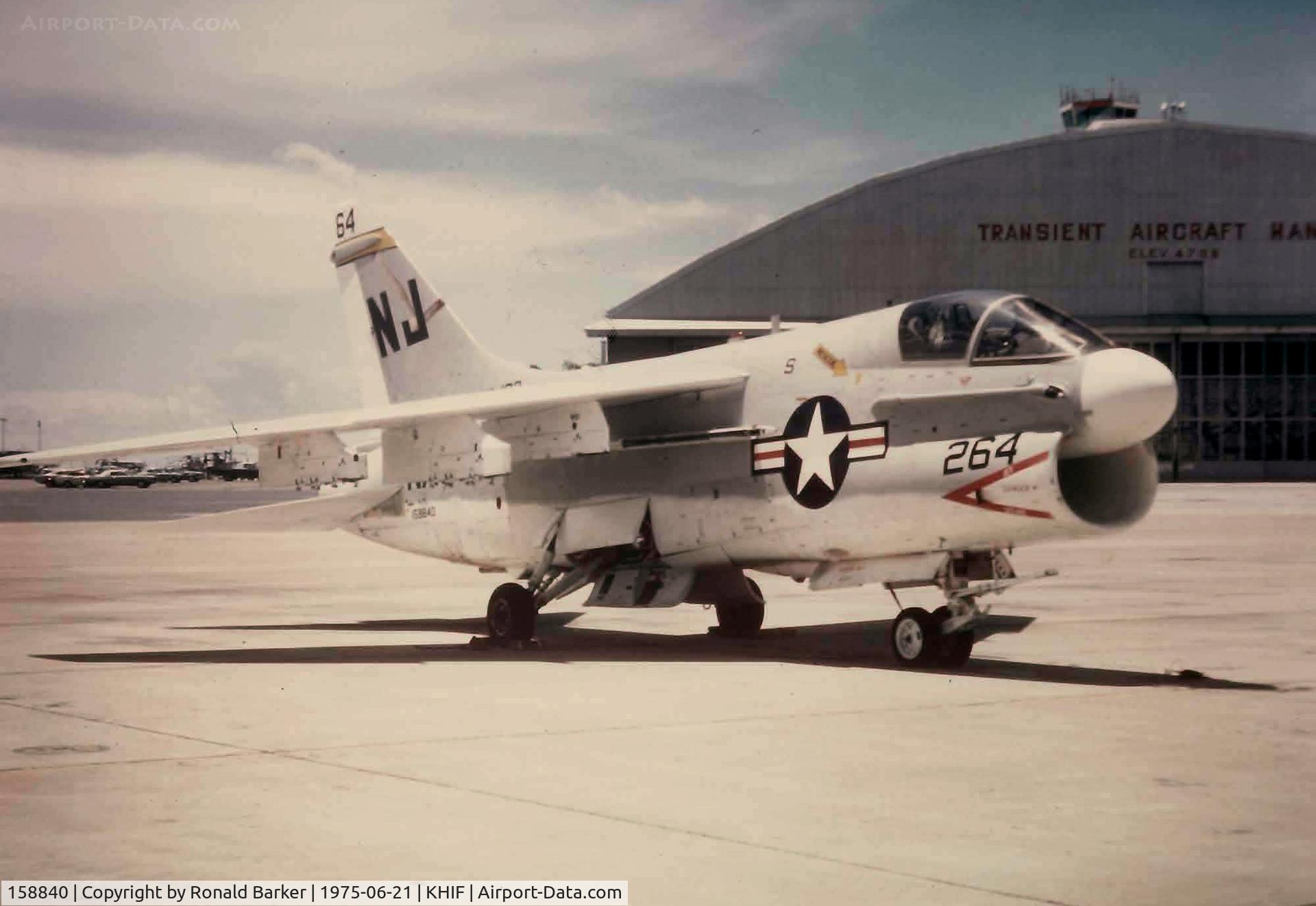 158840, LTV A-7E Corsair II C/N E-396, TDY Hill