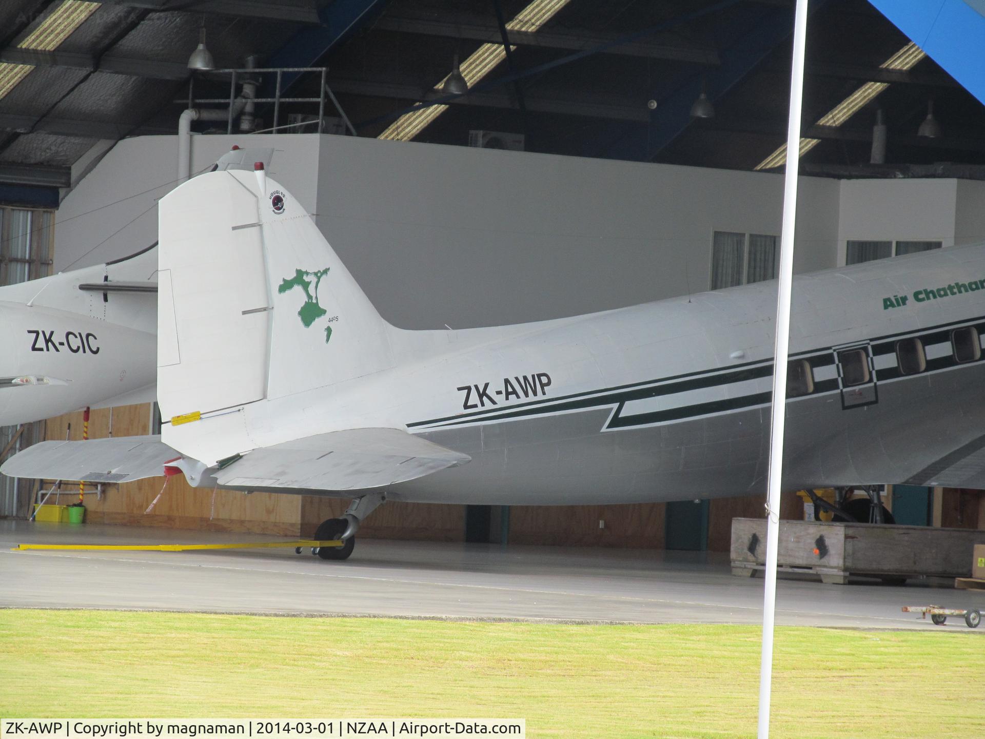 ZK-AWP, 1945 Douglas DC-3 (C-47B-30-DK) C/N 33135, One day I will see this outside of the hangar!!