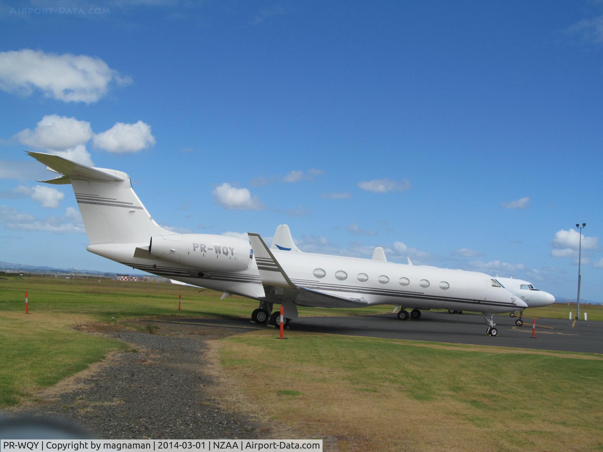 PR-WQY, 2006 Gulfstream Aerospace GV-SP (G550) C/N 5105, Now moved to cargo/biz apron