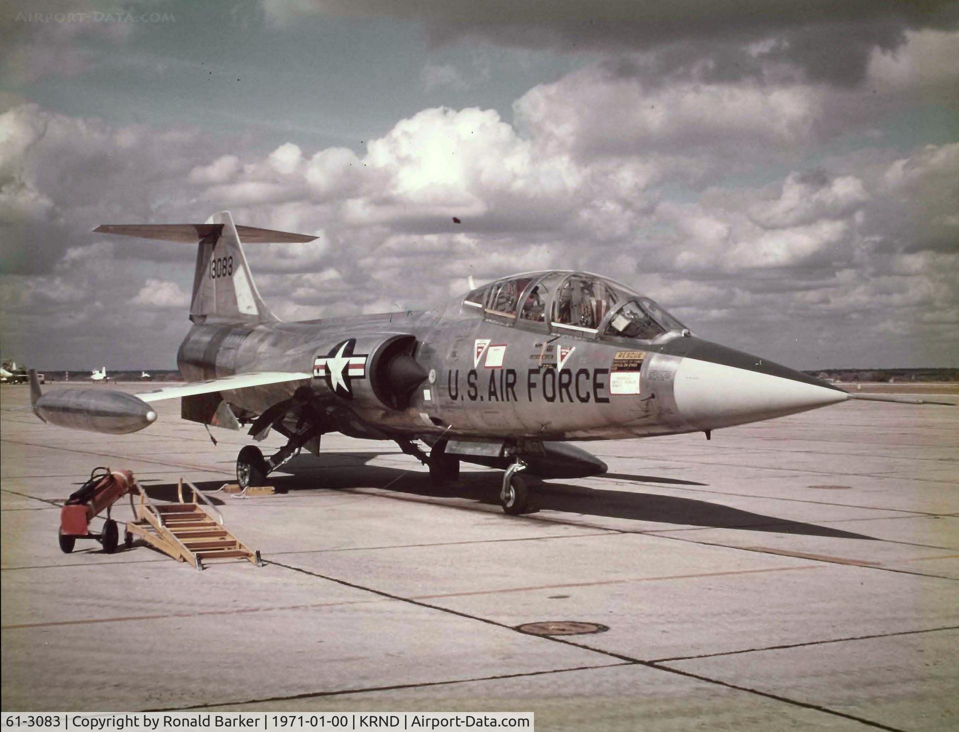 61-3083, 1961 Lockheed TF-104G Starfighter C/N 583D-5754, TDY Randolph