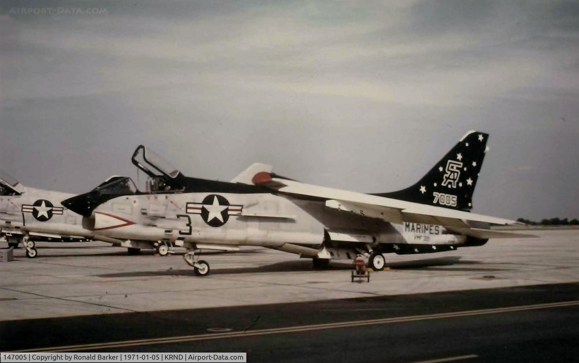 147005, Vought F-8C Crusader C/N Not found 147005, TDY Randolph