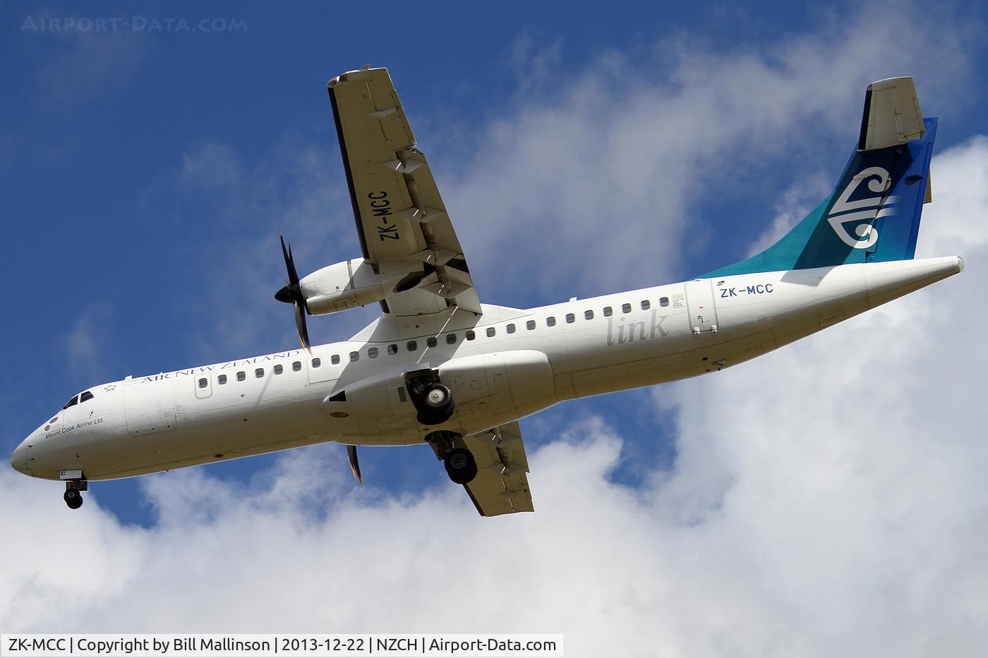 ZK-MCC, 2004 ATR 72-212A C/N 714, finals to 02