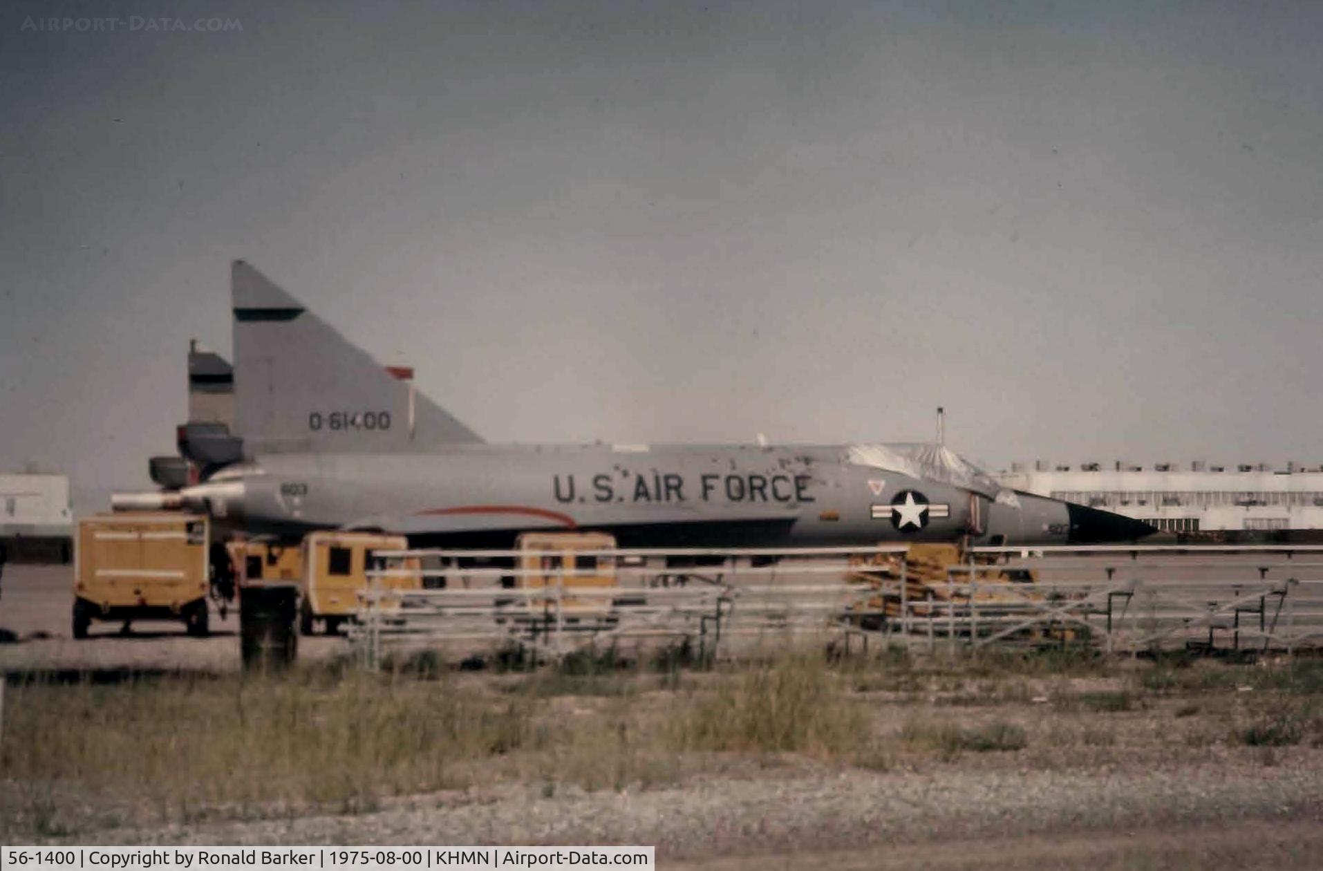 56-1400, 1956 Convair QF-102A Delta Dagger C/N Not found 56-1400, PQM-102 