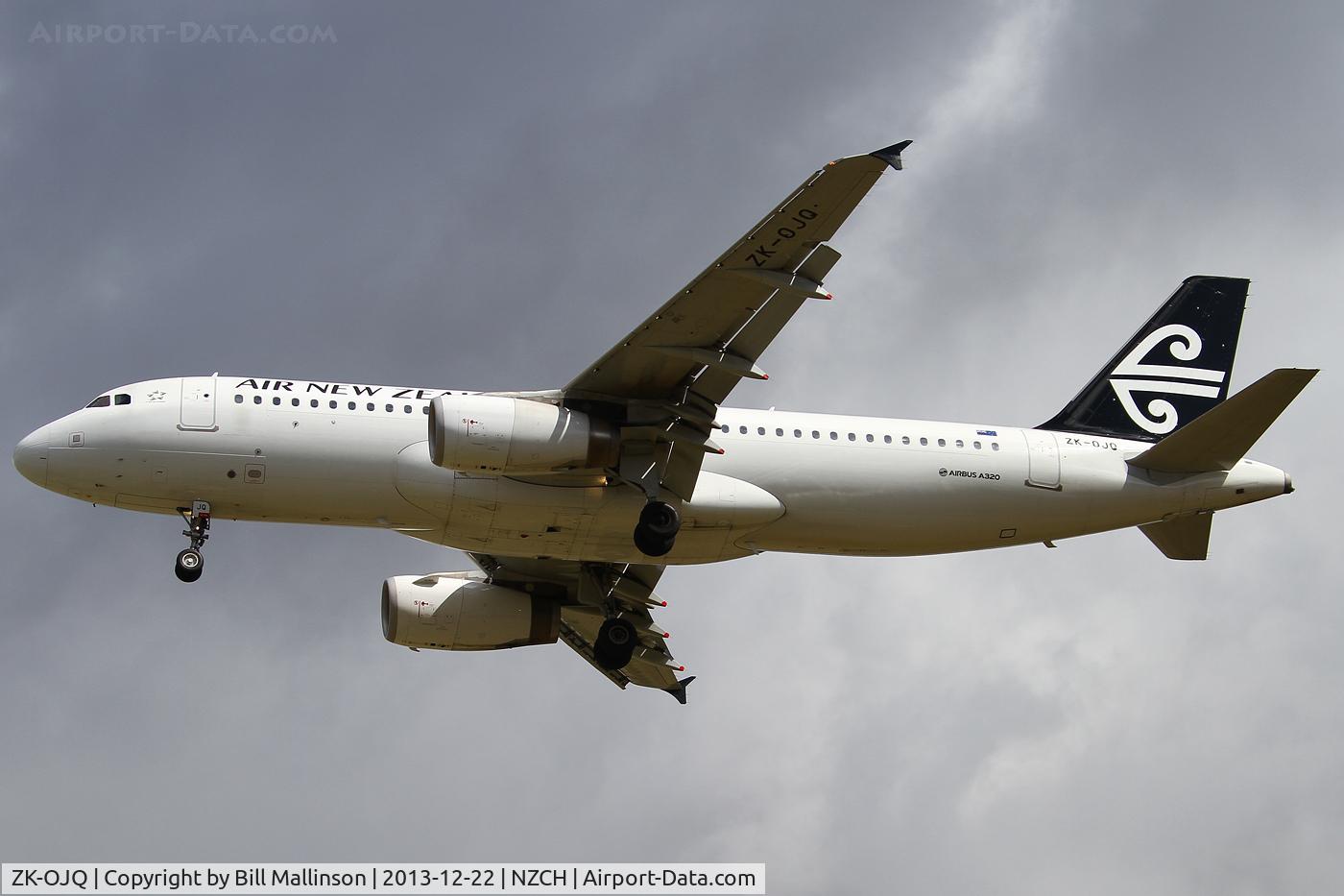 ZK-OJQ, 2011 Airbus A320-232 C/N 4584, finals to 20