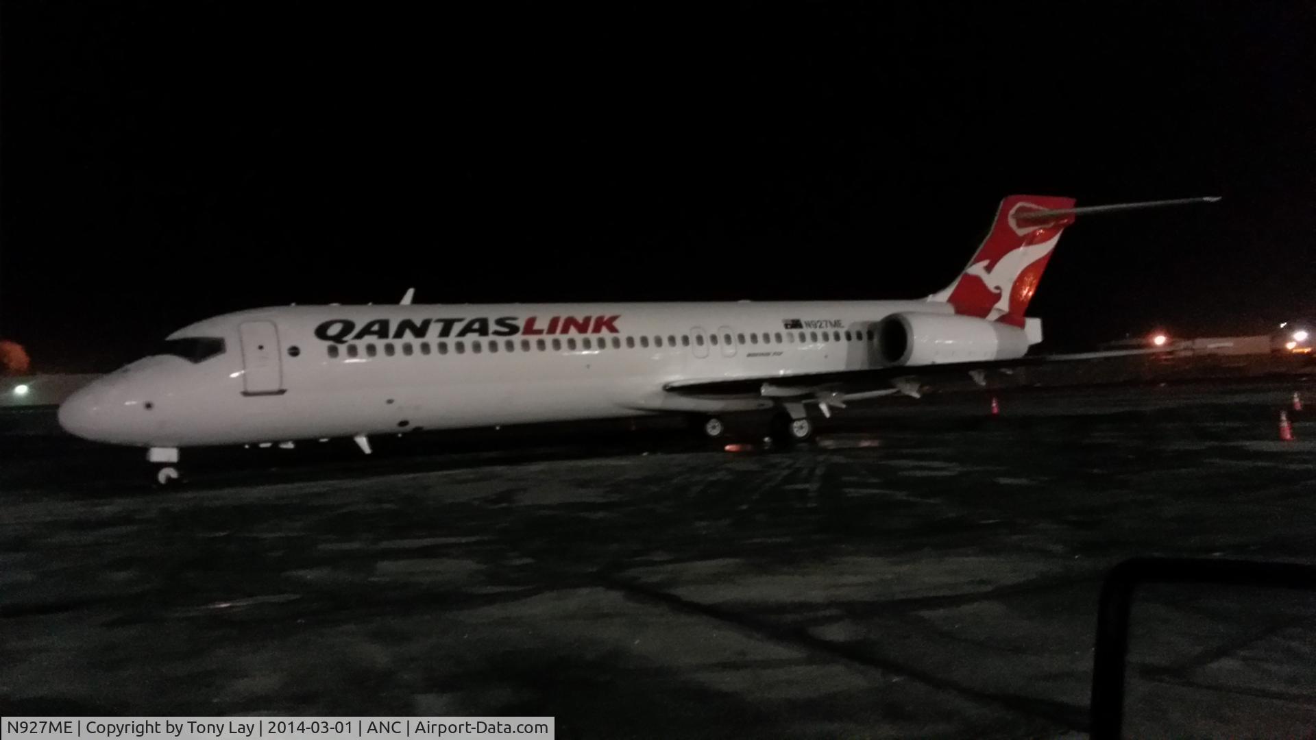 N927ME, 2006 Boeing 717-200 C/N 55193, Sitting in Anchorage Ak