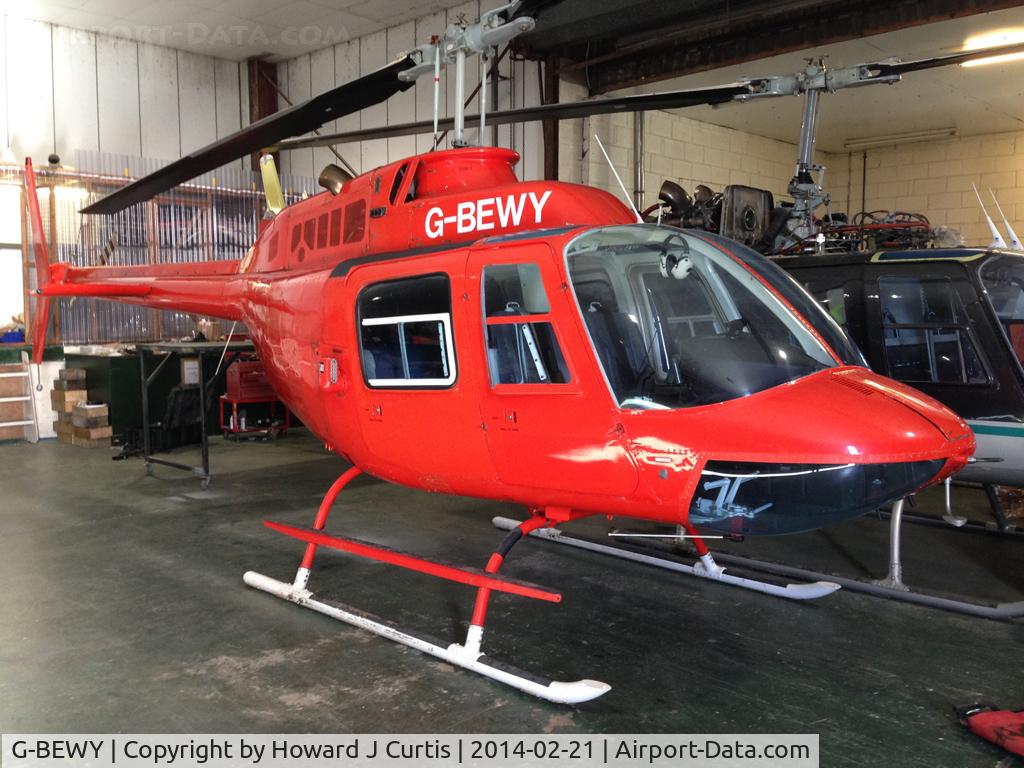 G-BEWY, 1969 Bell 206B JetRanger II C/N 348, Privately owned. Sparkford, Somerset.