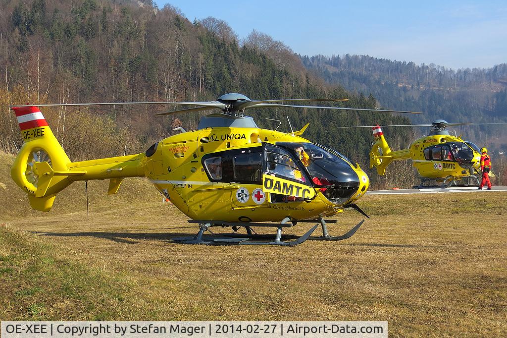 OE-XEE, Eurocopter EC-135T-1 C/N 97, Christopherus 16 & Christopherus 14 at LKH Bruck/Mur