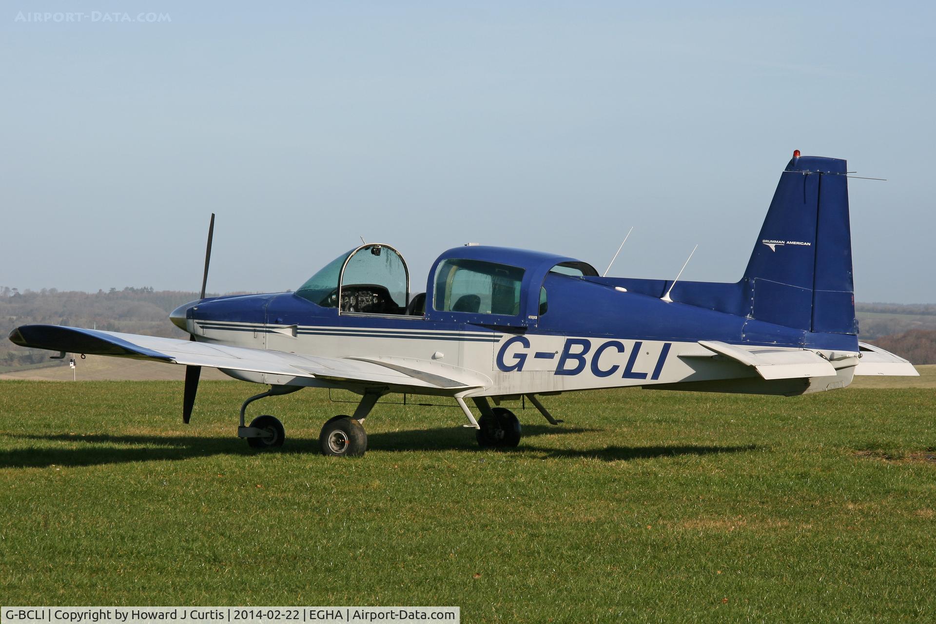 G-BCLI, 1974 Grumman American AA-5 Traveler C/N AA5-0643, A resident here.