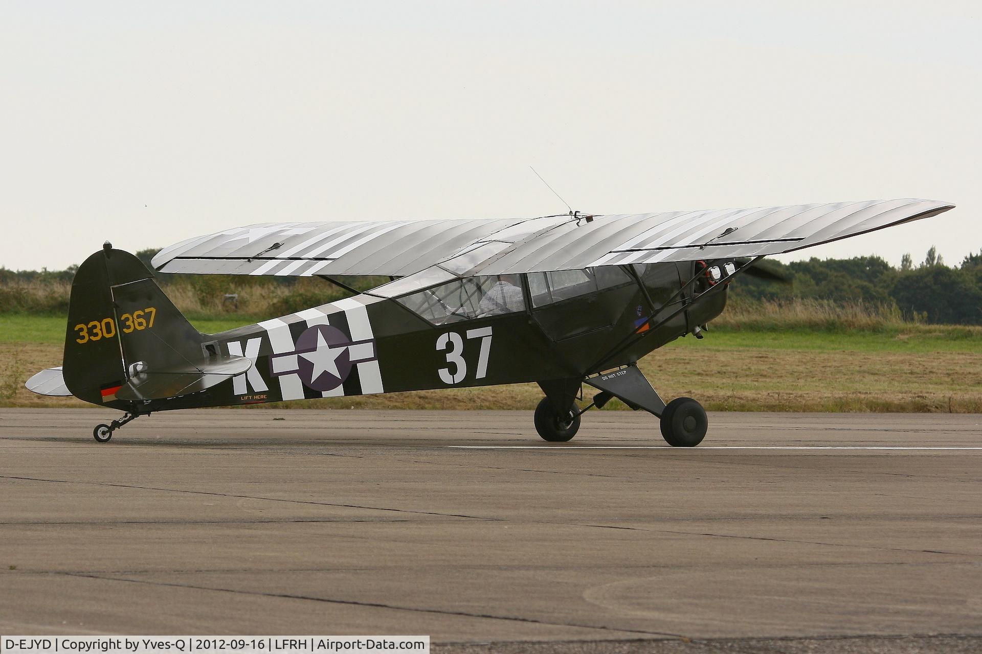 D-EJYD, 1942 Piper J3C-65 Cub Cub C/N 11658, Piper J3 L4 H, Lann Bihoué Naval Air Base (LFRH - LRT) open day 2012