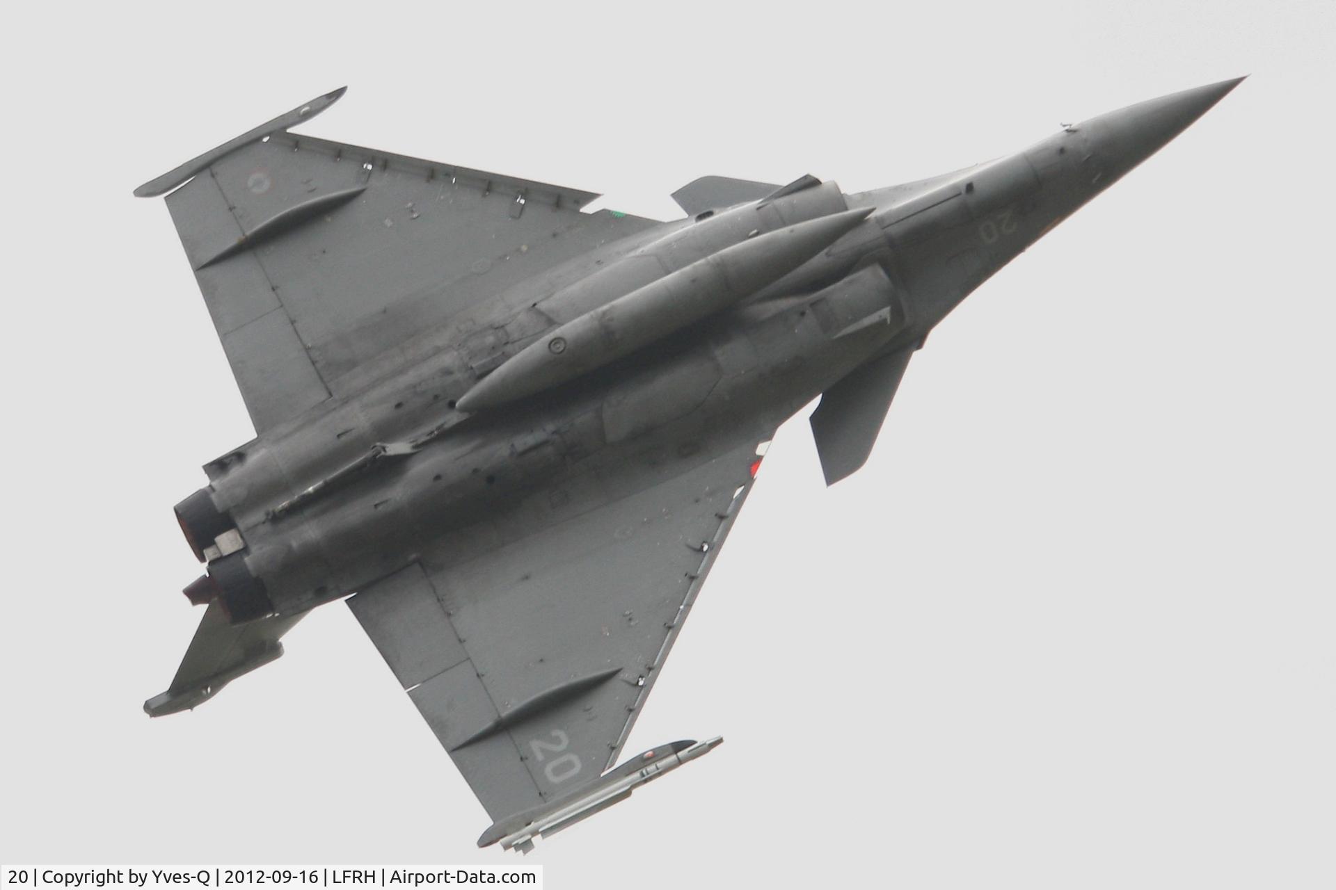 20, Dassault Rafale M C/N 20, French Naval Aviation Dassault Rafale M, Solo display, Lann Bihoué Air Base (LFRH-LRT) open day 2012