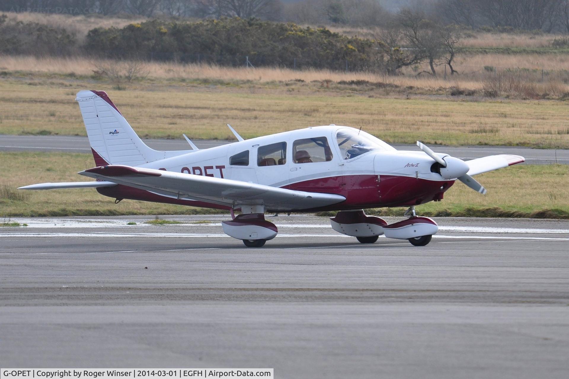 G-OPET, 1975 Piper PA-28-181 Cherokee Archer II C/N 28-7690067, Visiting Archer II.