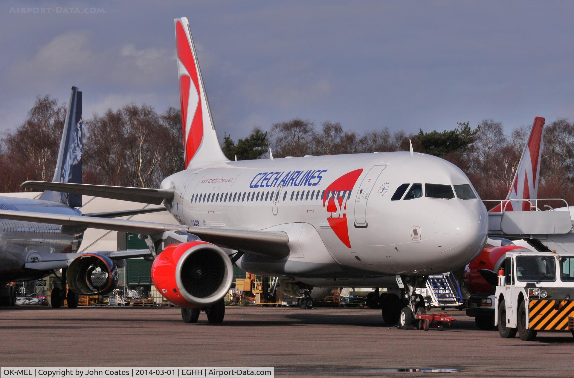 OK-MEL, 2007 Airbus A319-112 C/N 3094, Awaiting delivery after repaint to latest livery
