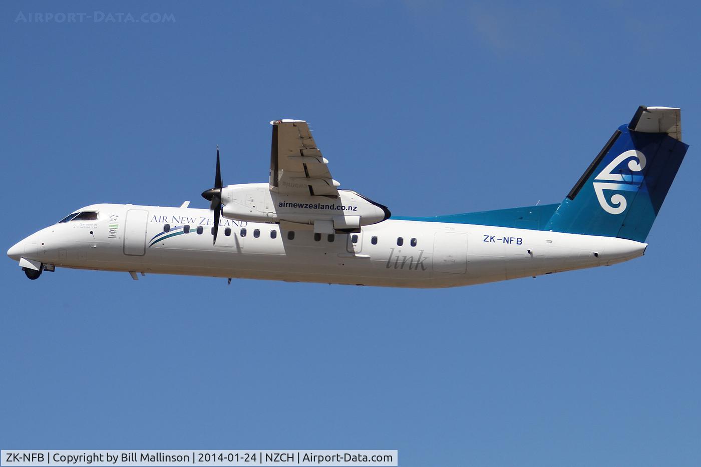 ZK-NFB, 2009 De Havilland Canada DHC-8-311 Dash 8 C/N 670, away from 02