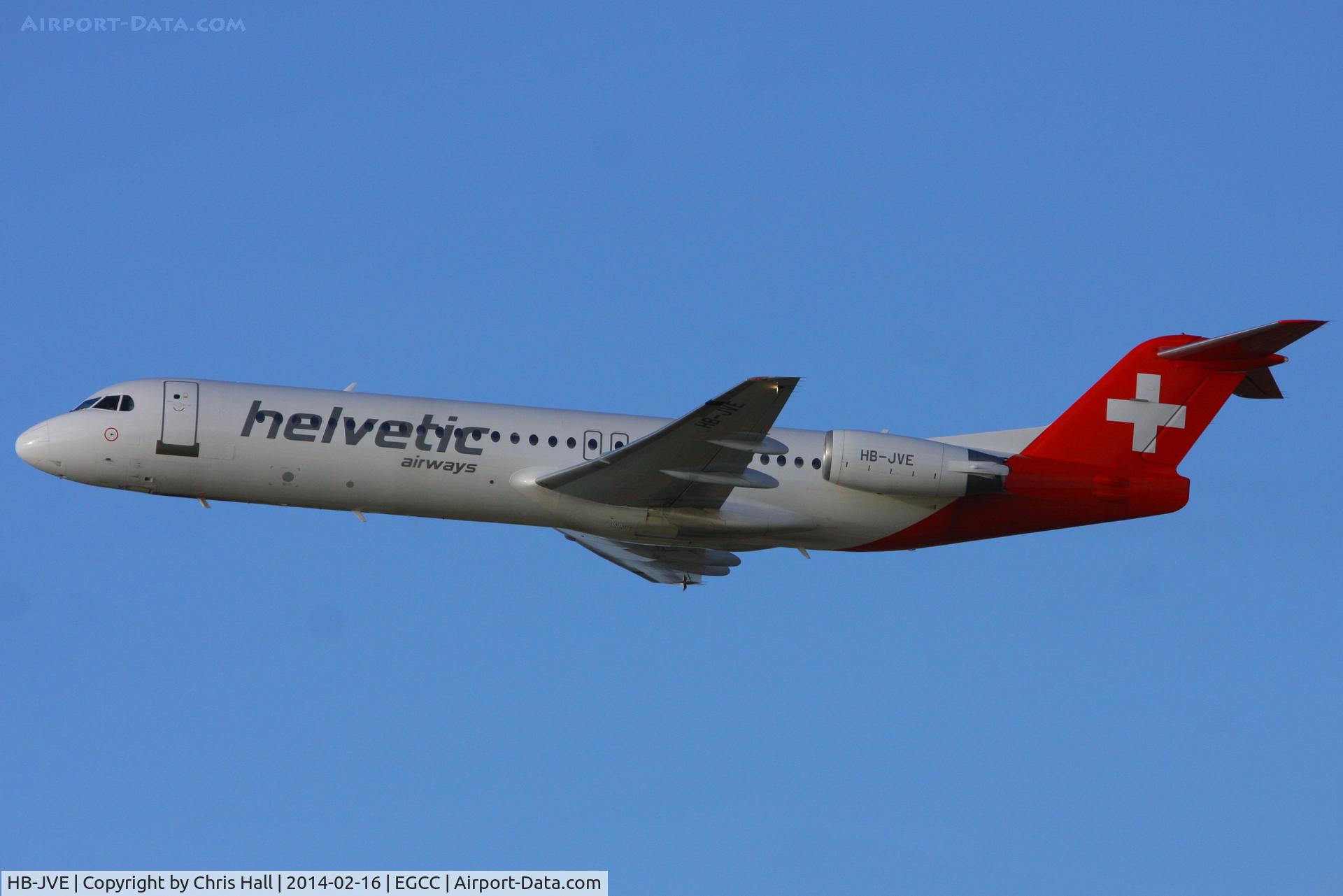 HB-JVE, 1993 Fokker 100 (F-28-0100) C/N 11459, Helvetic