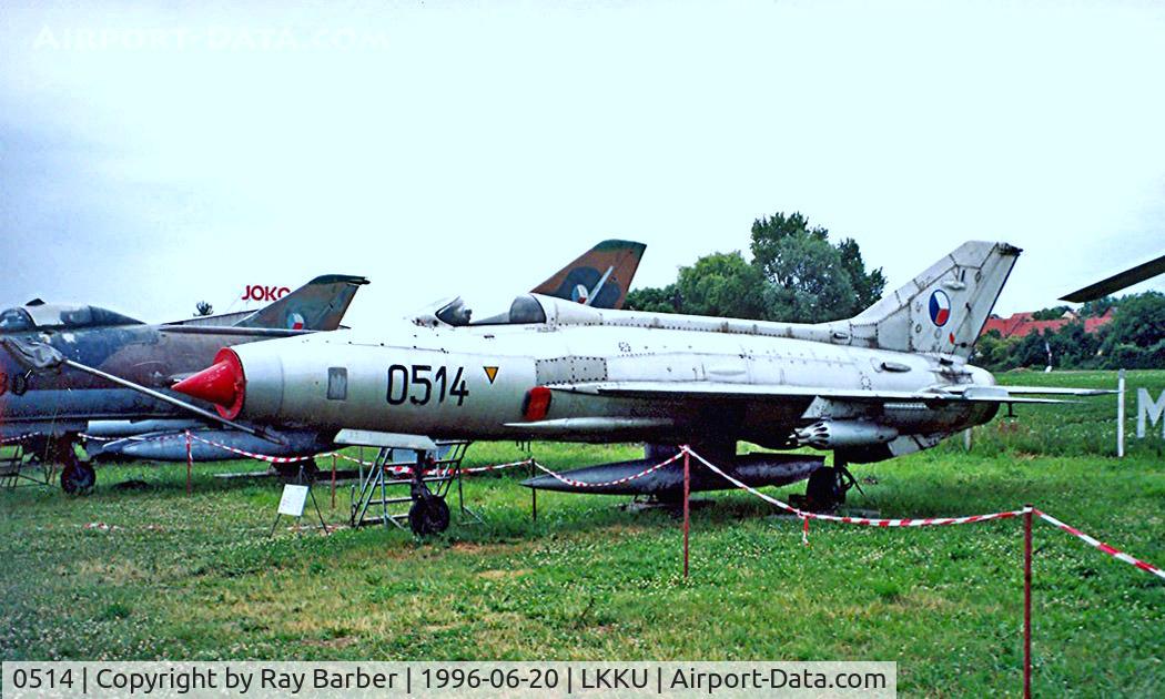 0514, Mikoyan-Gurevich MiG-21F-13 C/N 660514, Mikoyan-Gurevich MiG-21F-13 Fishbed [600514] (Czechoslovak Air Force) Kunovice~OK 20/06/1996