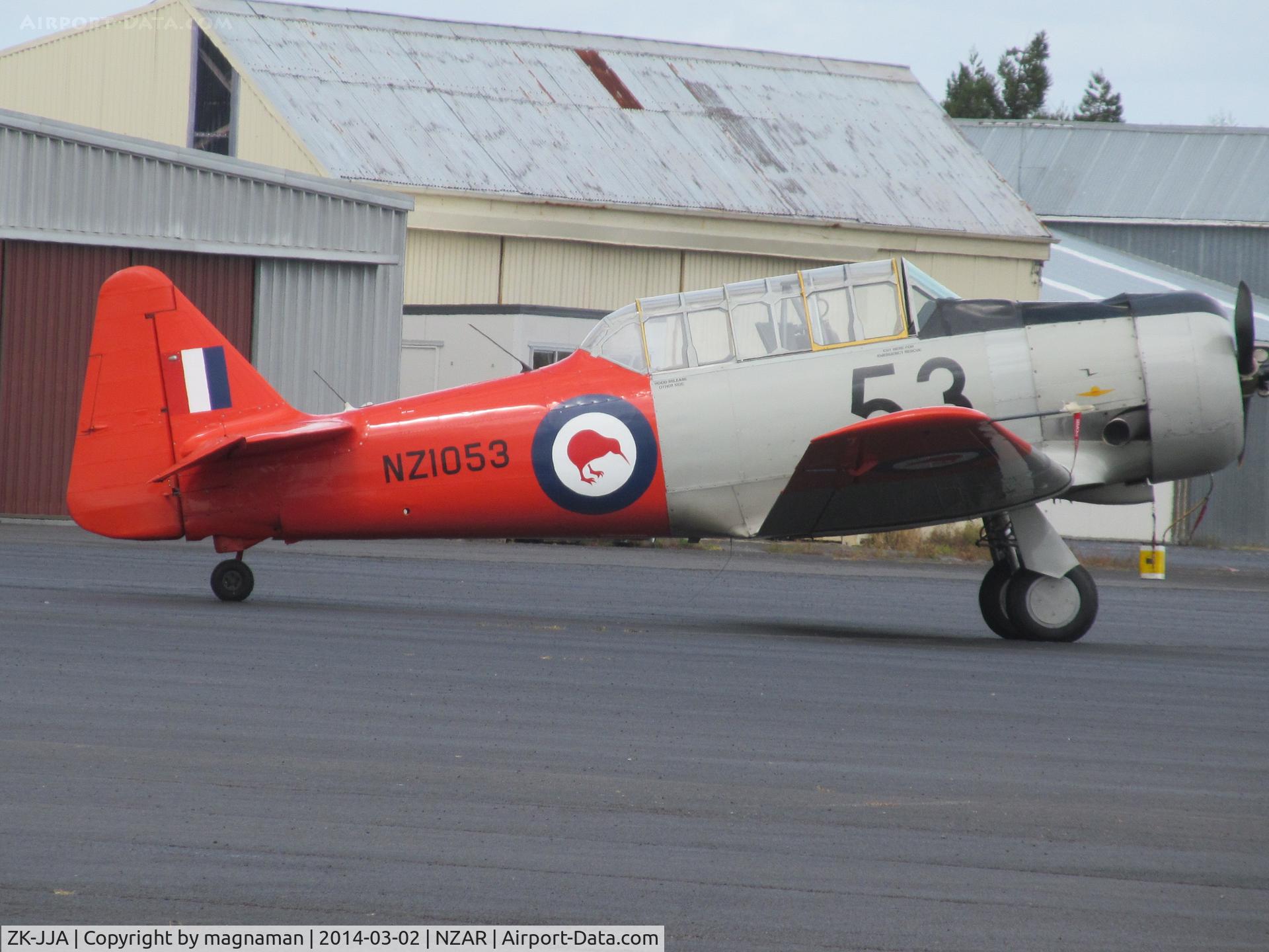 ZK-JJA, 1941 North American AT-6C Harvard IIA C/N 88-13910, And another