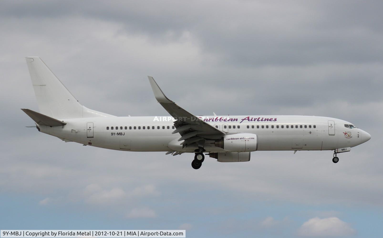 9Y-MBJ, 2007 Boeing 737-85P C/N 33980, Caribbean (small titles) 737-800