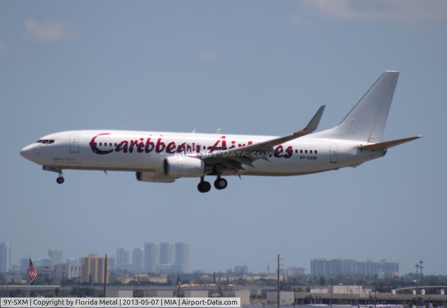 9Y-SXM, 2011 Boeing 737-8HO C/N 37935, Caribbean 737-800