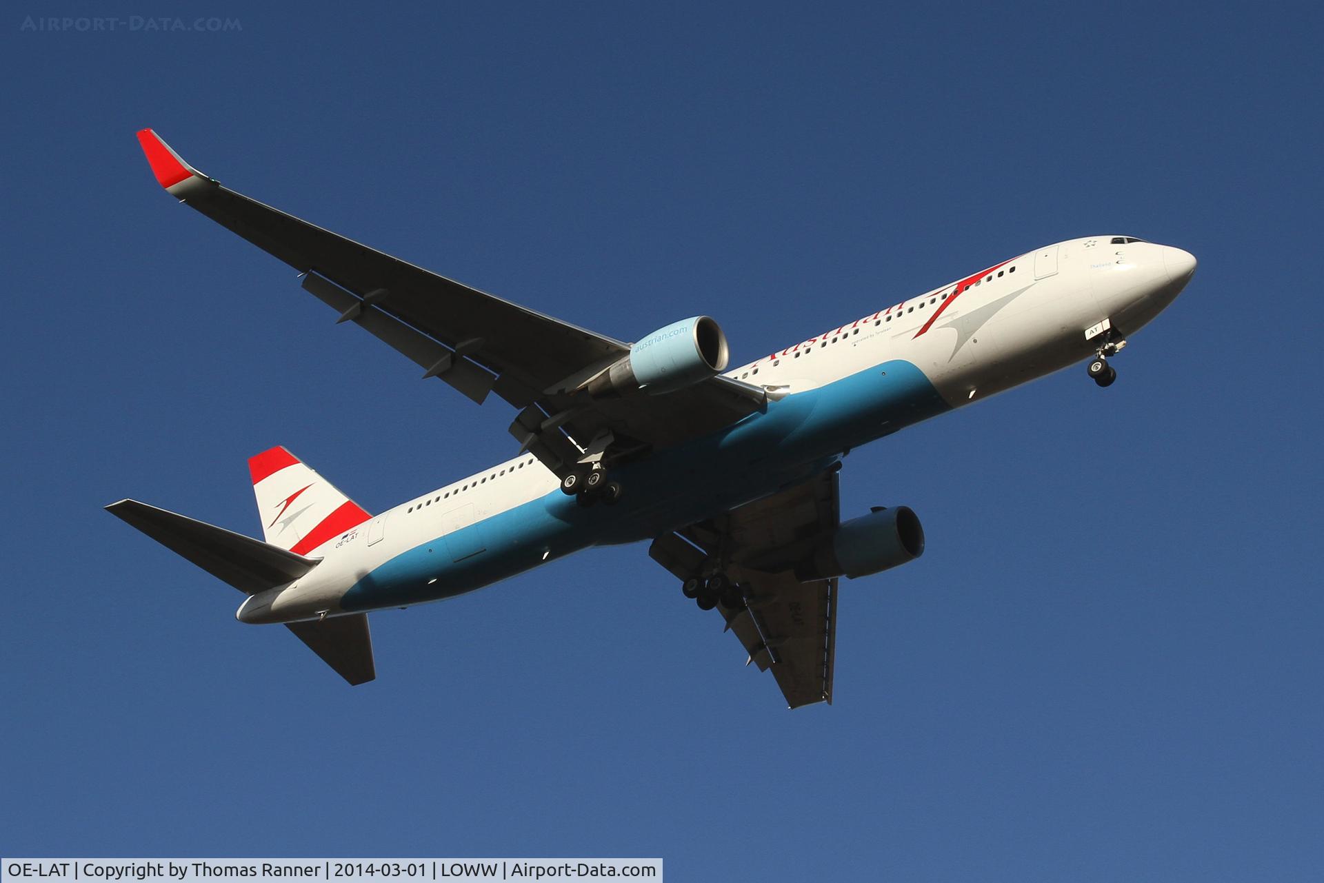 OE-LAT, 1991 Boeing 767-31A C/N 25273, Austrian B767